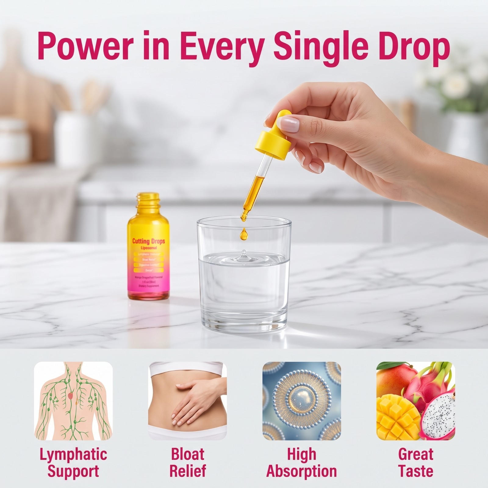 Liposomal Cutting Drops Natural Liquid Extract Support Supplement