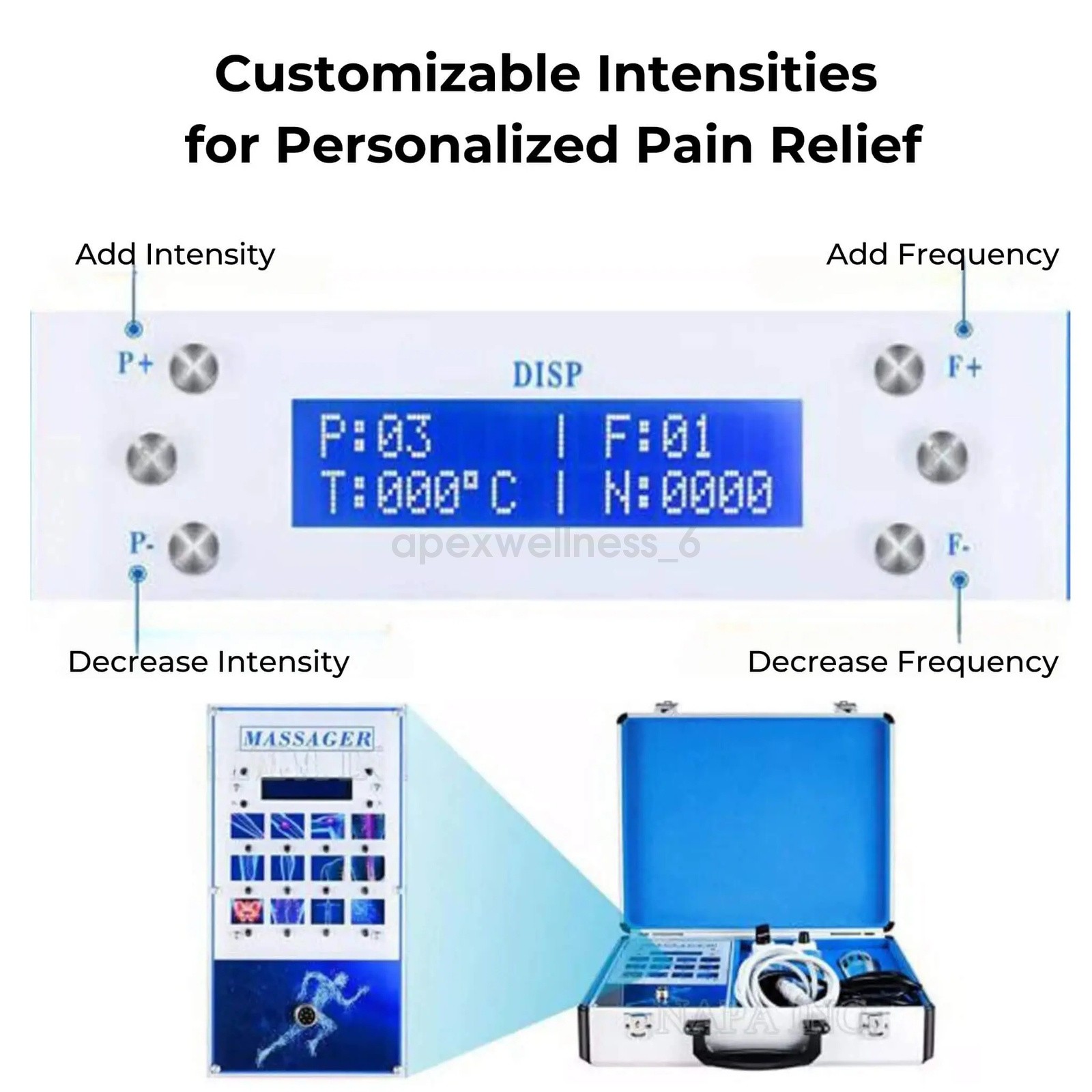 Shockwave Therapy Machine for Muscle Joint Pain Relief Multi-Functional Home Use