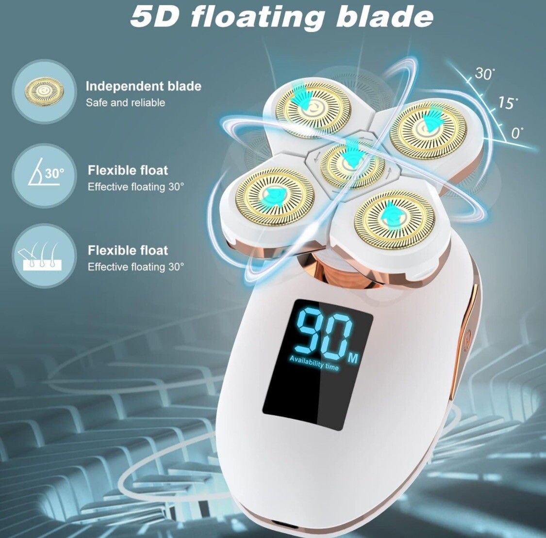 Electric Razor Shaver Women Facial Hair Removal under Arms Legs Pubic Bikini