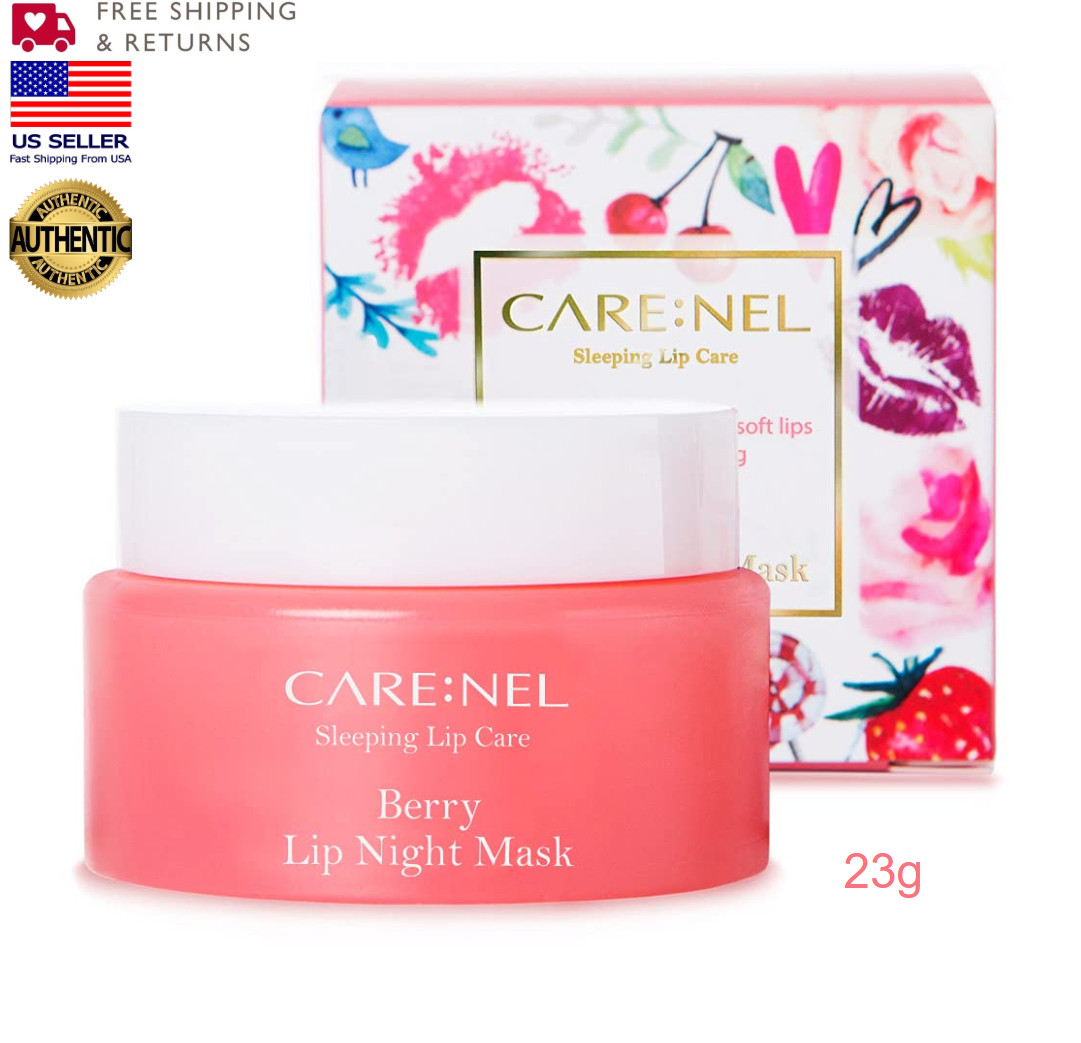 CARE:NEL Lip Mask Overnight (Berry) – Moisturizer for Dry Lips 23g