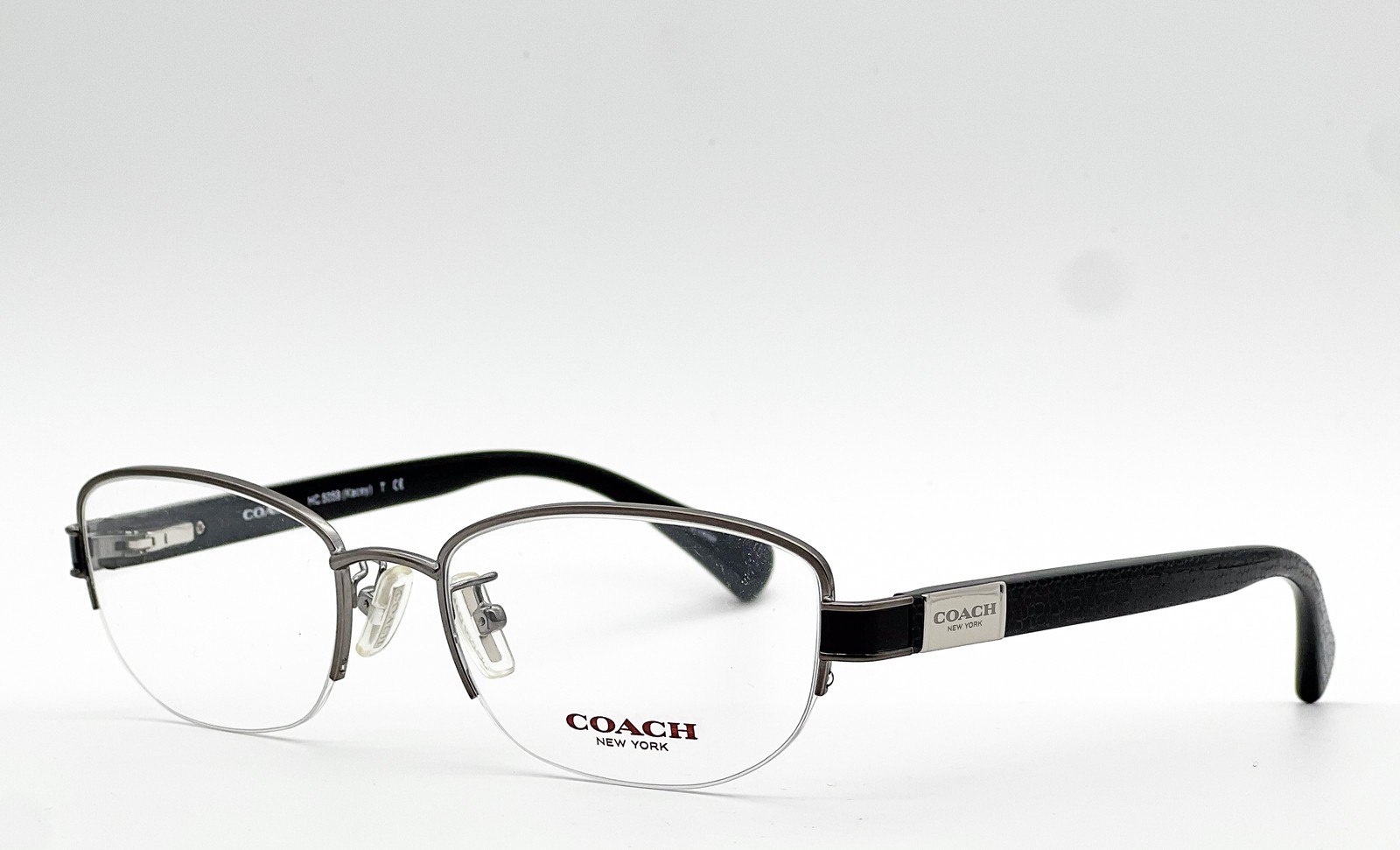 NEW COACH HC 5059 9017 DARK SILVER/BLACK AUTHENTIC EYEGLASSES 52-18