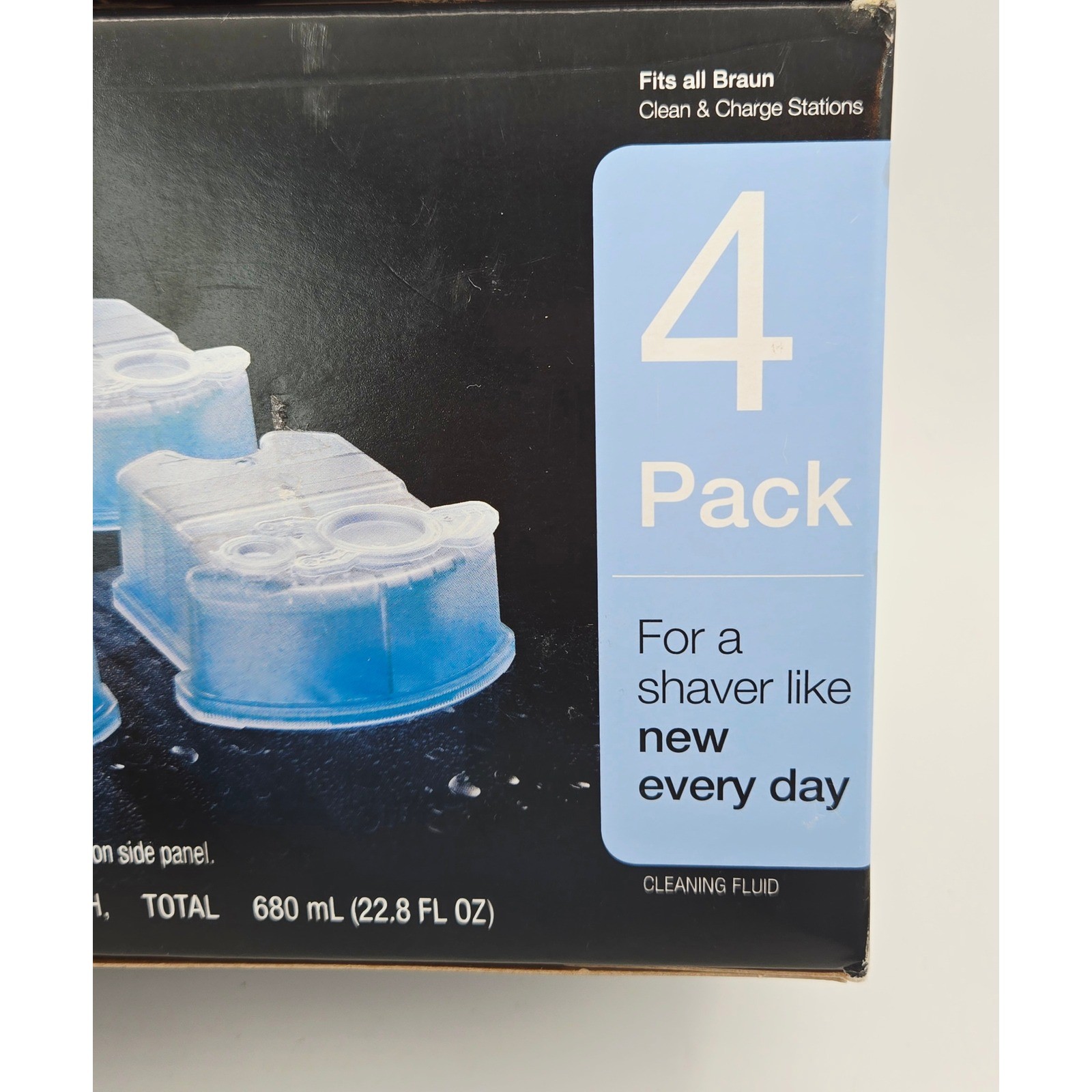 Braun Clean & Renew 4 Pack Shaver Refill Cartridges Lemon Fresh CCR4