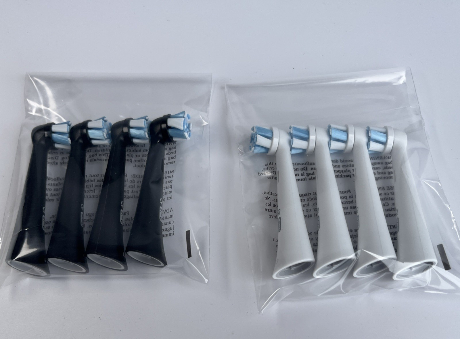 OEM Oral-B iO Replacement Brush Heads 8 Pack White Black Toothbrush Refills Bulk