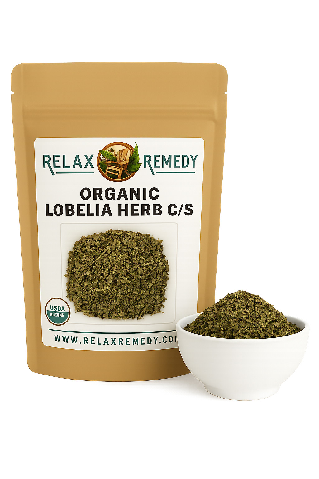 Organic Lobelia Herb C/S – 100% Pure, Non-GMO Lobelia Inflata, Respiratory Herb