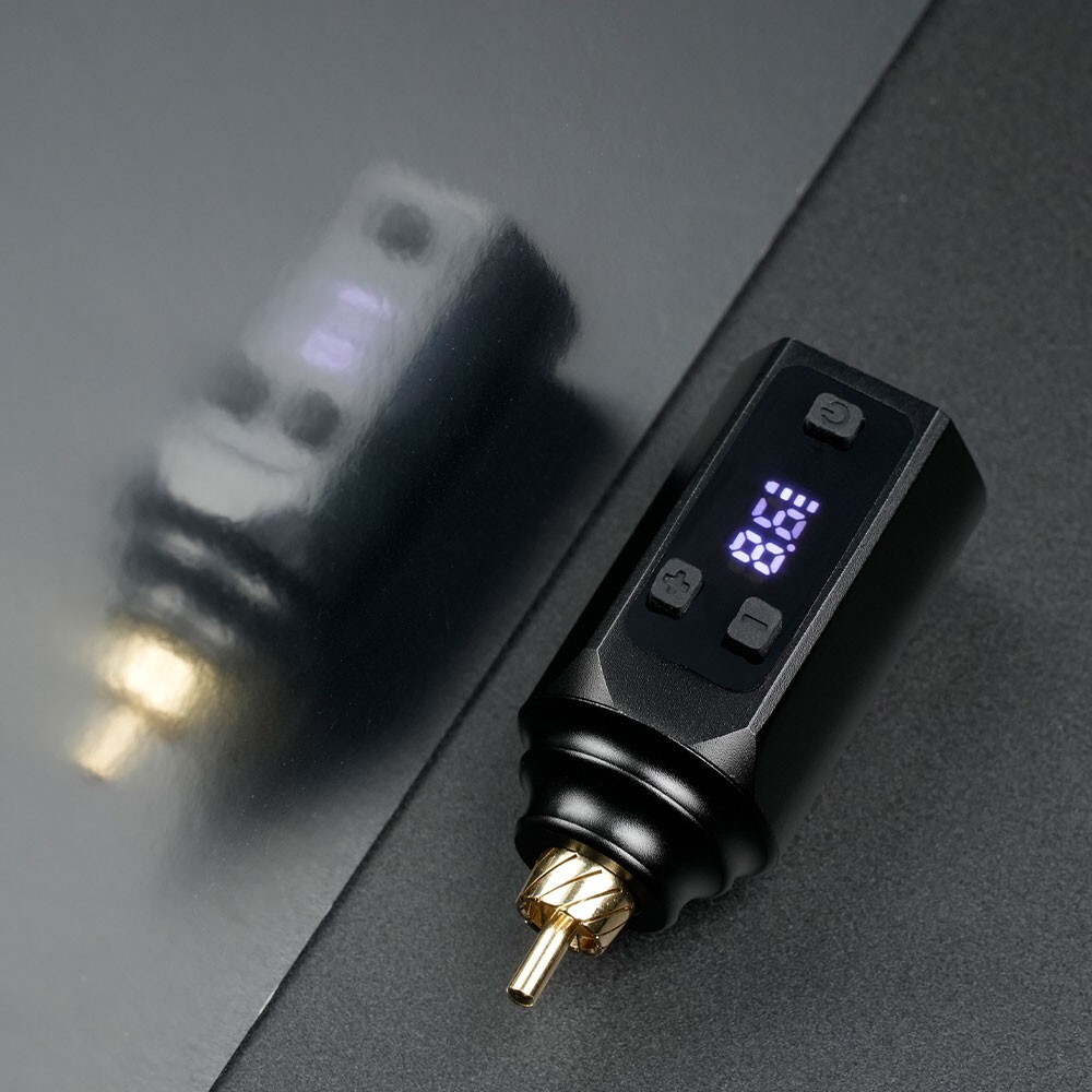 Wireless Tattoo Power Supply 1500mAh Digital LCD RCA Pen Rechargable Battery