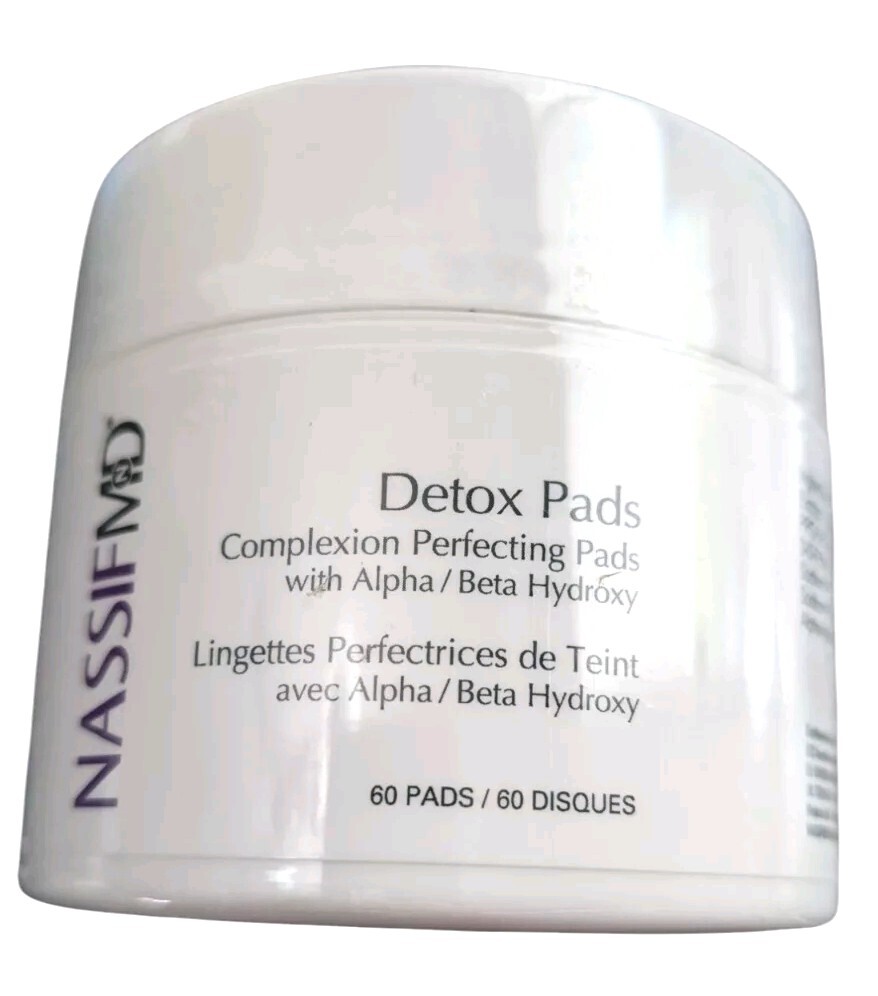NassifMD Detox Pads Complexion Perfecting-3 Piece 60 count 180 Pads-New Sealed
