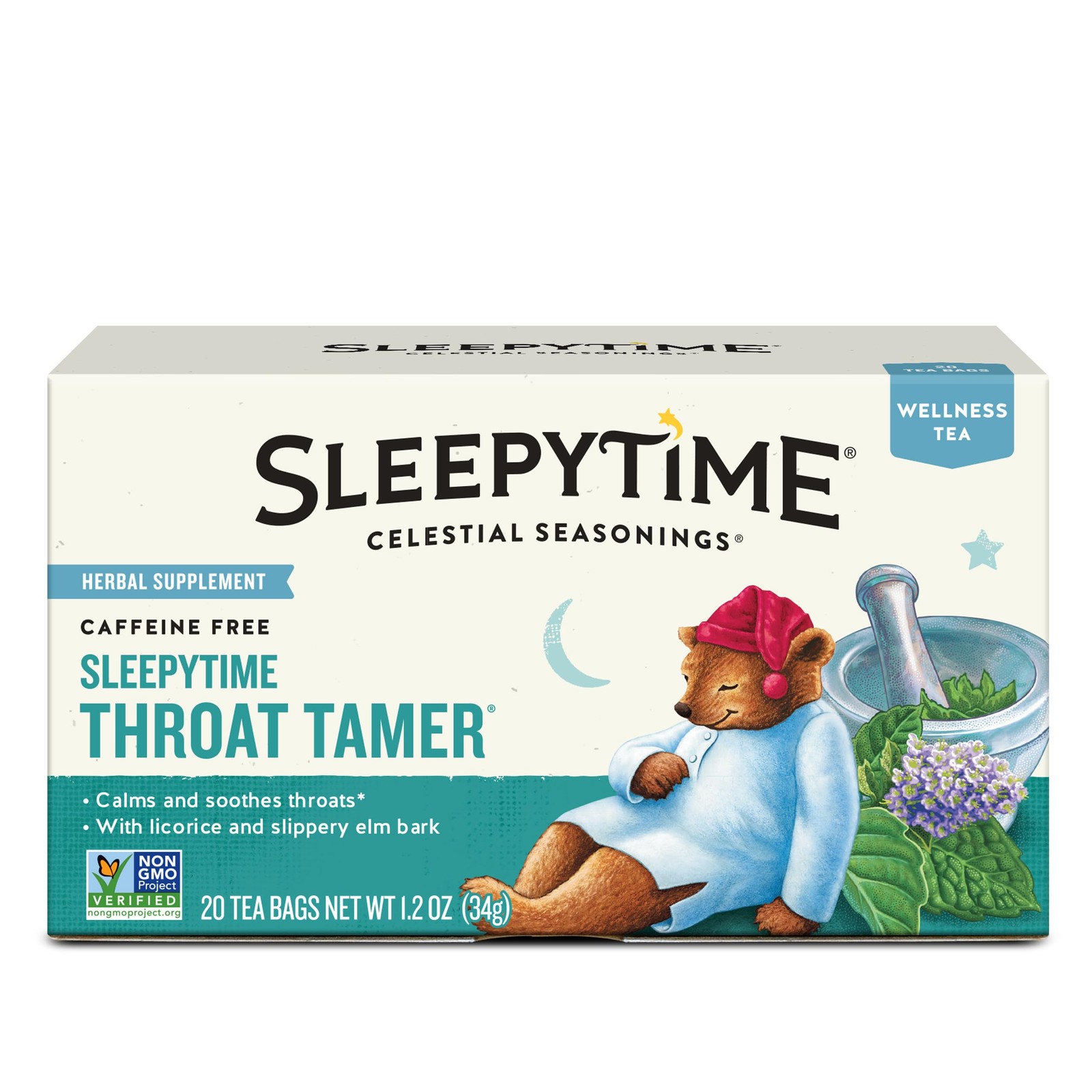Celestial Seasonings Wellness Tea, Sleepytime 20 Count (Pack of 1), No Color
