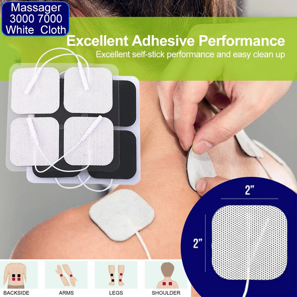 40 TENS Electrode Pads EMS Replacement Unit 7000 3000 2×2 Muscle Stimulator BULK