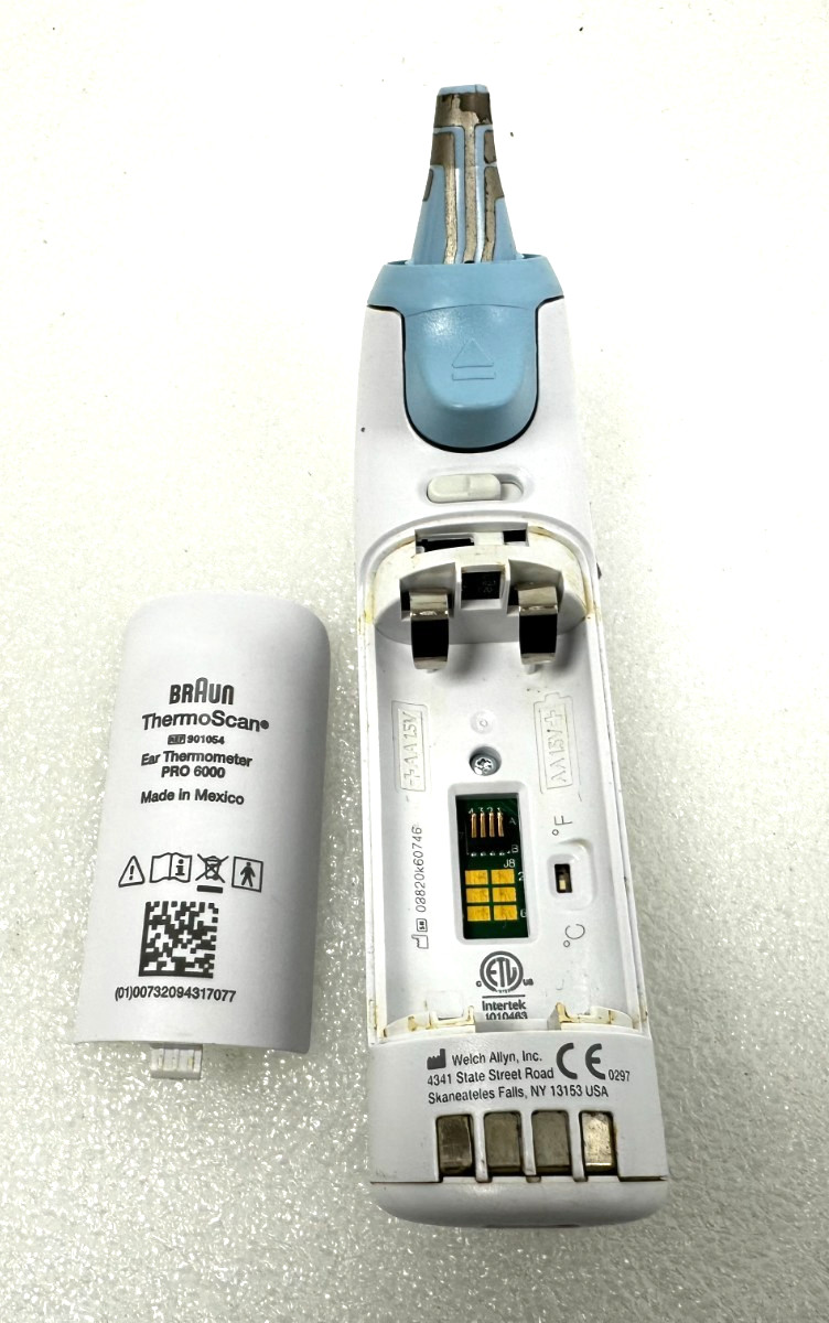 Braun ThermoScan Pro 6000 Ear Thermometer Welch Allyn NO BASE FREE SHIPPING 🚚