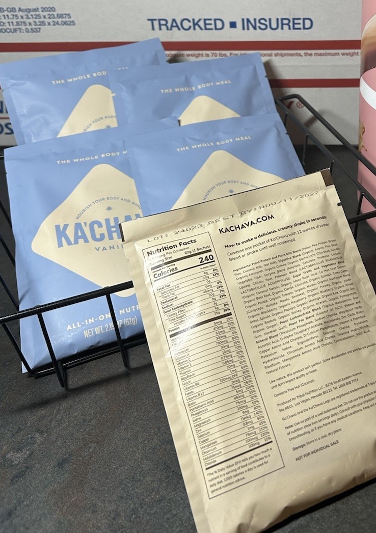 Kachava Vanilla 5Packets 5 Serving Meal Replacement Plant Protein Shake EXP 2027