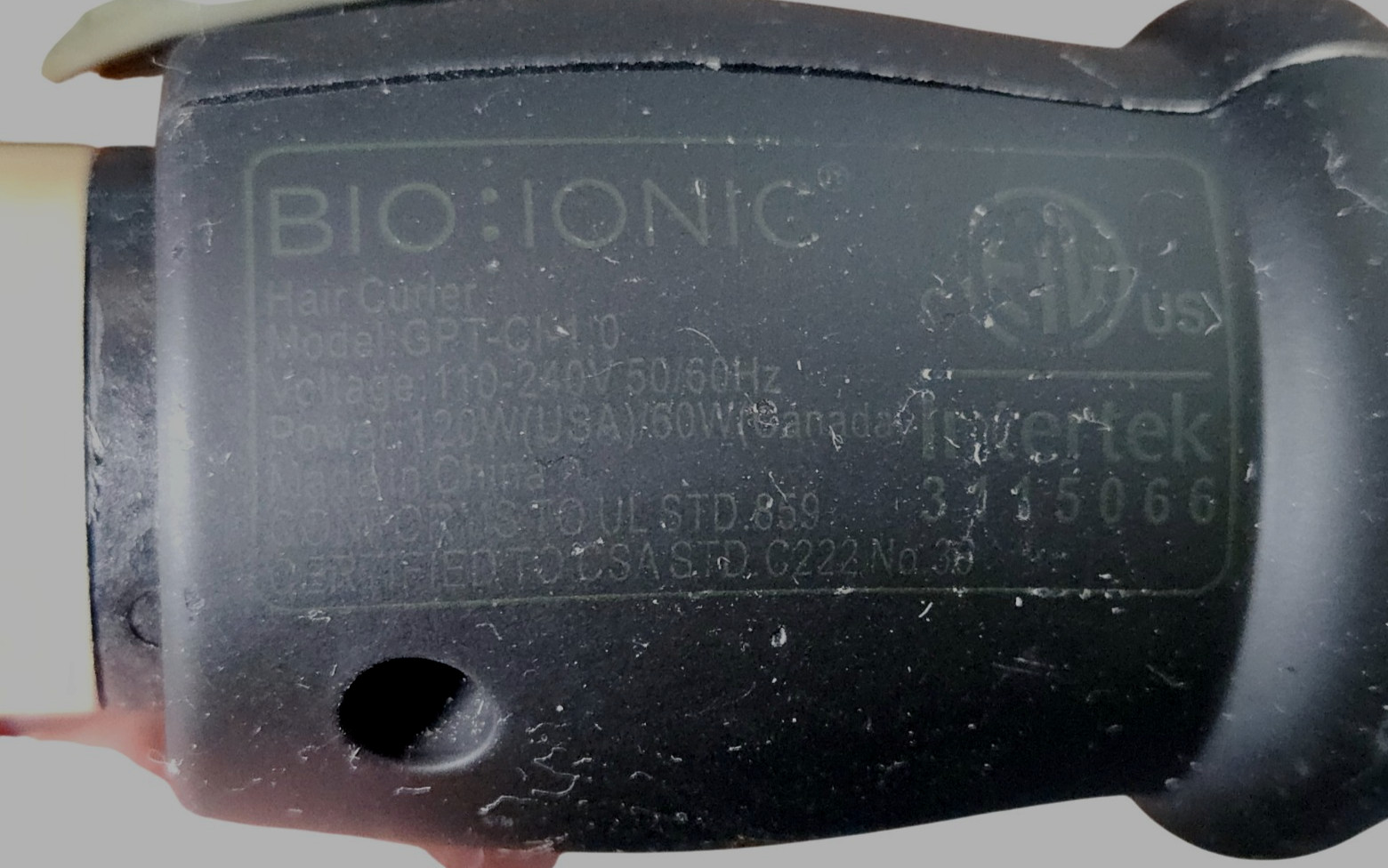 Bio Ionic Gold Pro 24K Gold Barrel Ceramic Curling Iron 1″ Tested Working