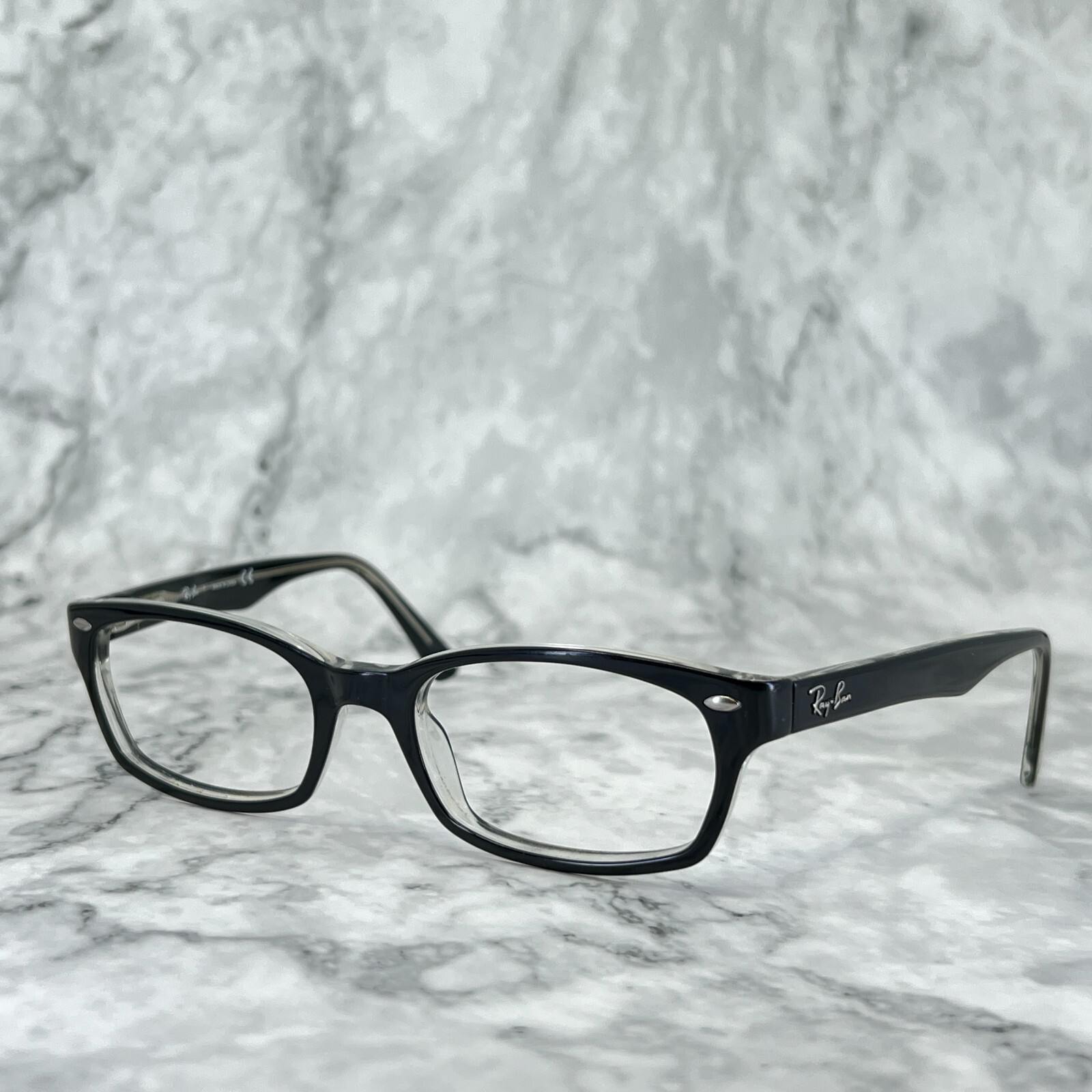 Ray-Ban Eyeglasses Frames RB5150 2034 Black Clear Rectangular Full Rim 52-19-135