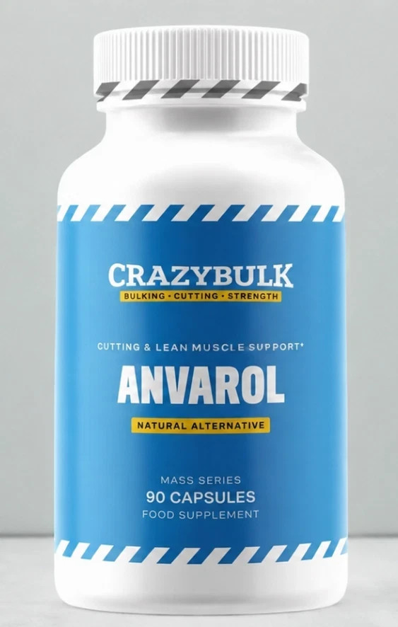 CrazyBulk ANVAROL for Cutting & Lean Muscle Supplement, 90 Capsules + FREEE SHIP