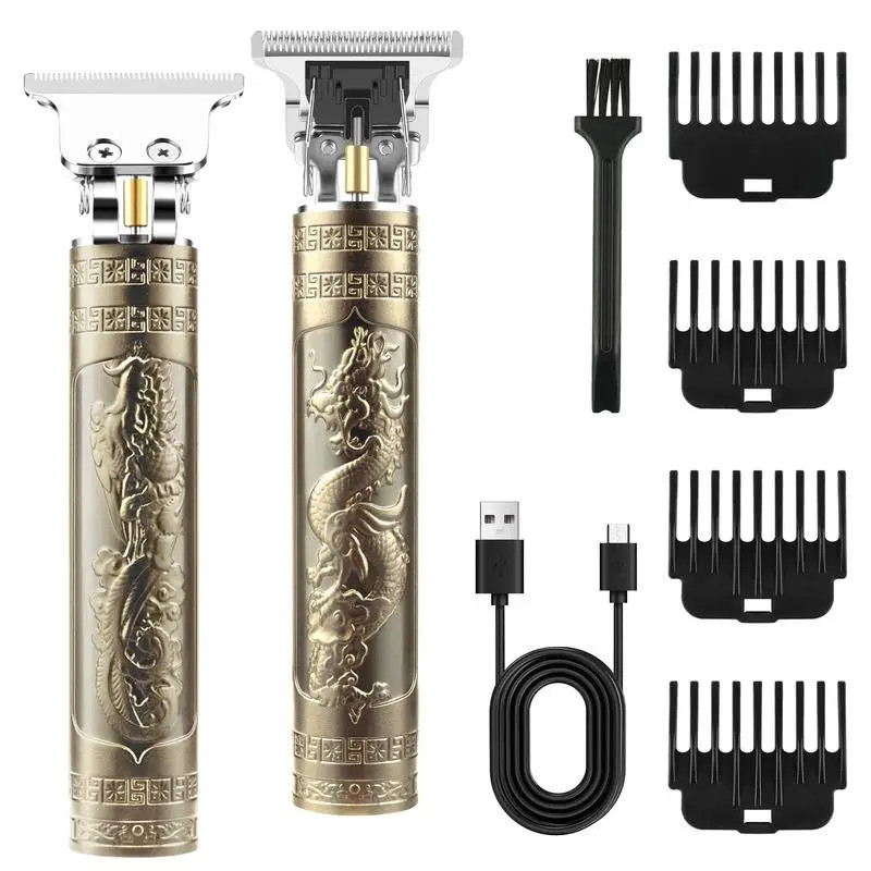 Professional Trimmer Hair Clippers, Cordless Barber Shaving Machine, USB Chargea