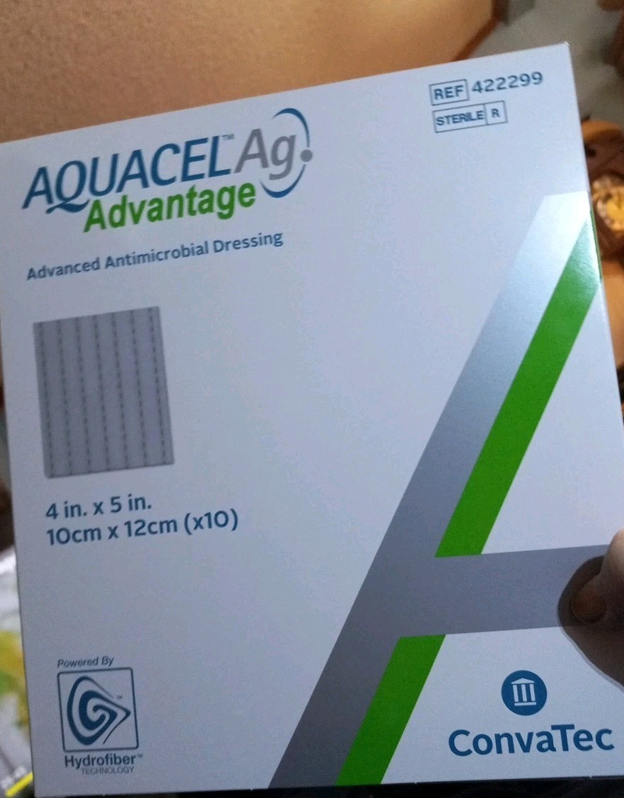 AQUACEL Ag Advantage 4×5 sterile wound dressing