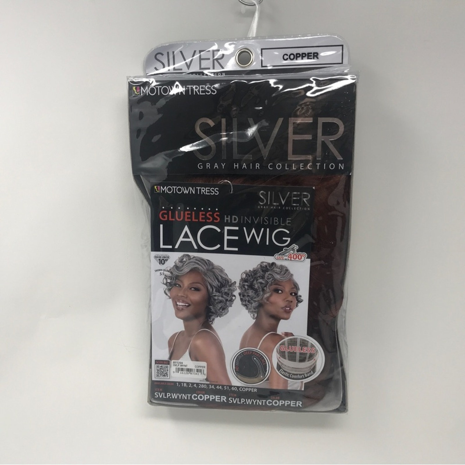Motown Tress HD Invisible Lace Front Glue less Wig, OS – Copper