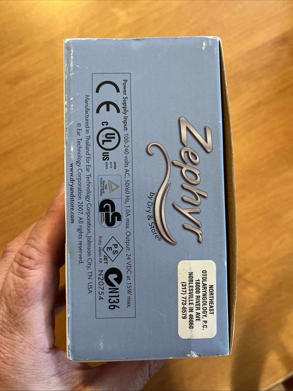Zephyr by Dry & Store Hearing Aid Dryer & Moisture Remover Open Box