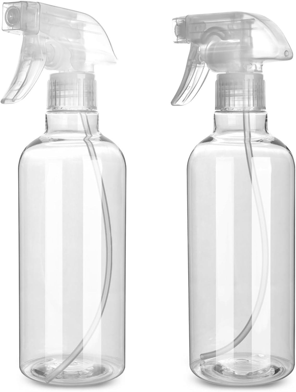 Plastic Spray Bottles, 16.9Oz/2Pack,Adjustable Spray Bottles for Cleaning, Empty
