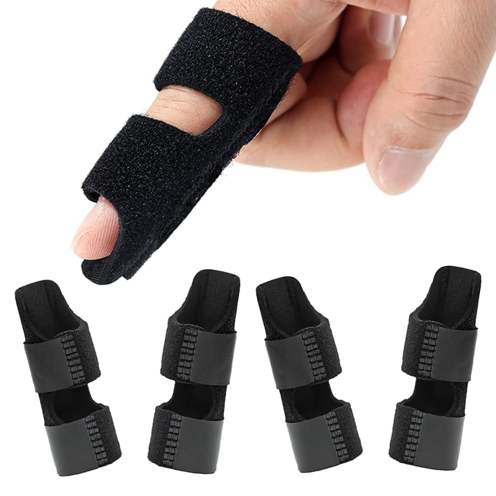 4Pcs Trigger Finger Splint , Finger Brace for Straightening or Support
