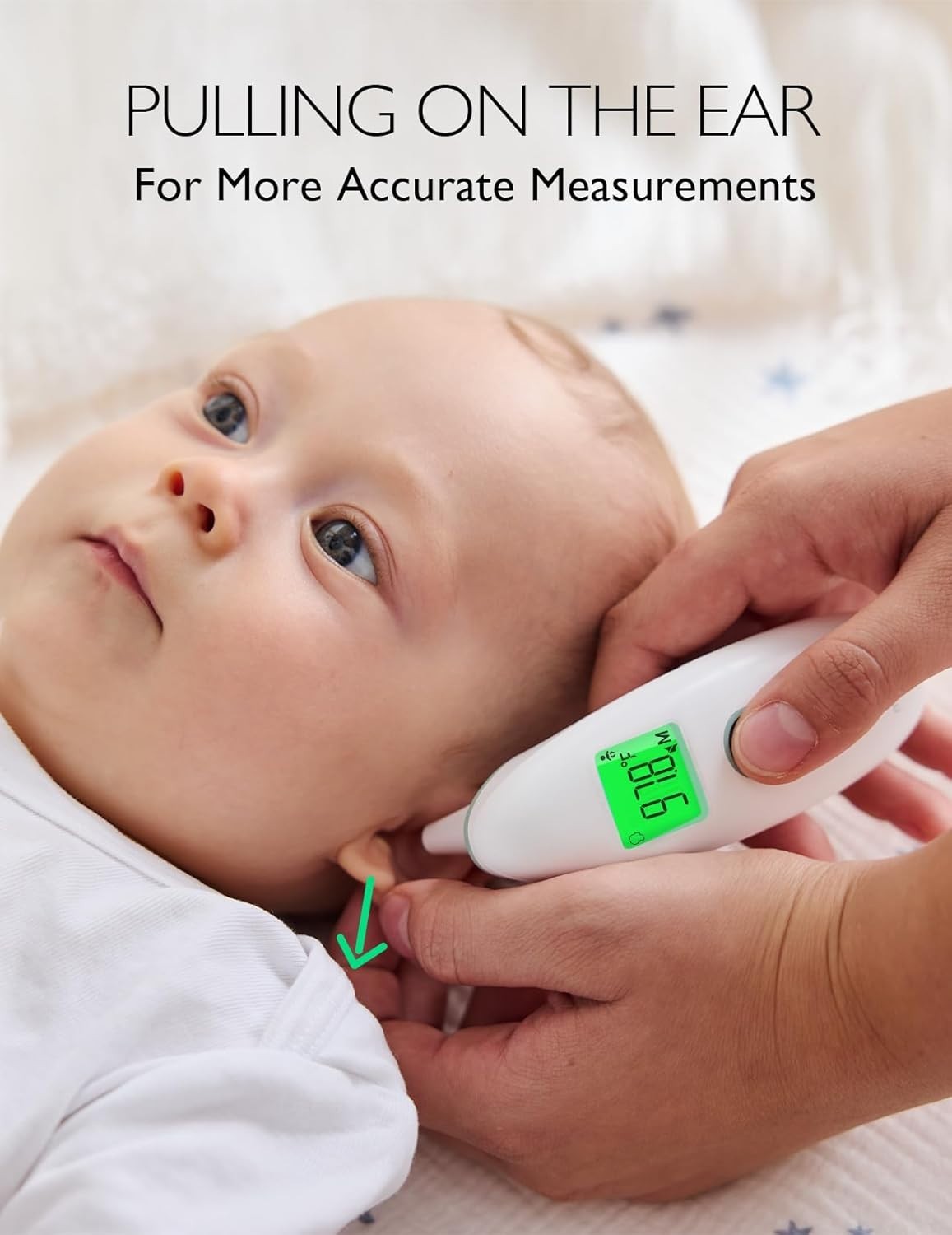 Momcozy Non-Contact Forehead and Ear Thermometer, Digital Infrared Thermometer f