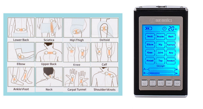 Tens Unit Rechargeable Muscle Stimulator Massager Pain Relief Dual Channel