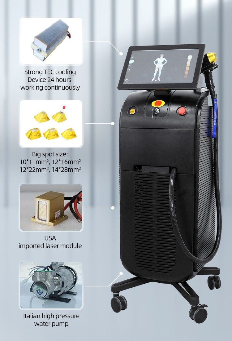 2026 Ice Titanium Soprano Permanent Painless Diode Laser hair removal Machine