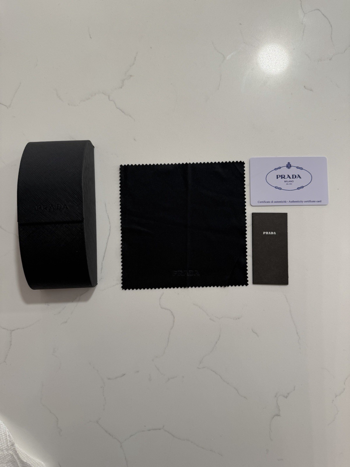 PRADA Milano Black Rectangle Glasses