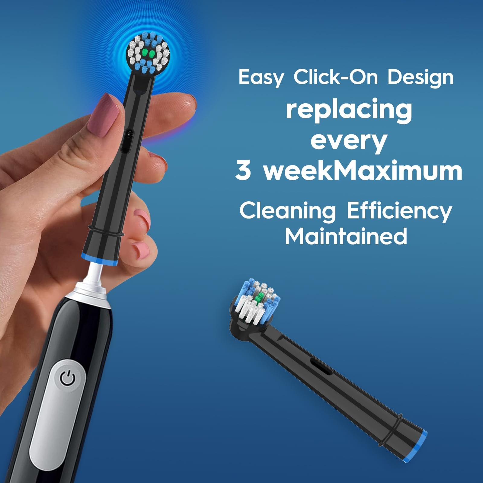 20-Pack Toothbrush Heads with Oral-B 1000, 1500, Genius X, Vitality (Not for …
