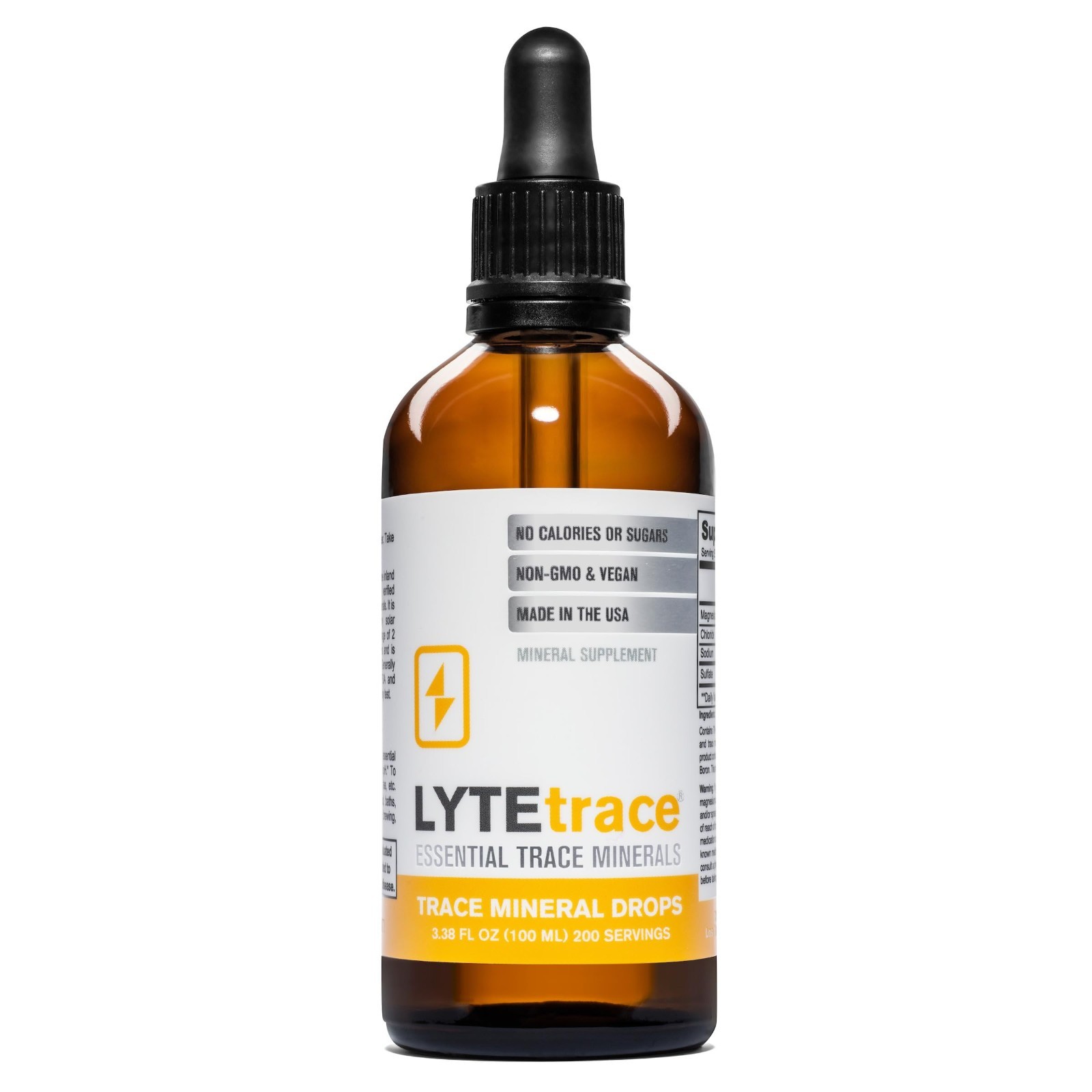 Trace Mineral Drops 100ml – Ionic Low Sodium Concentrate for pH Balance, Vegan,