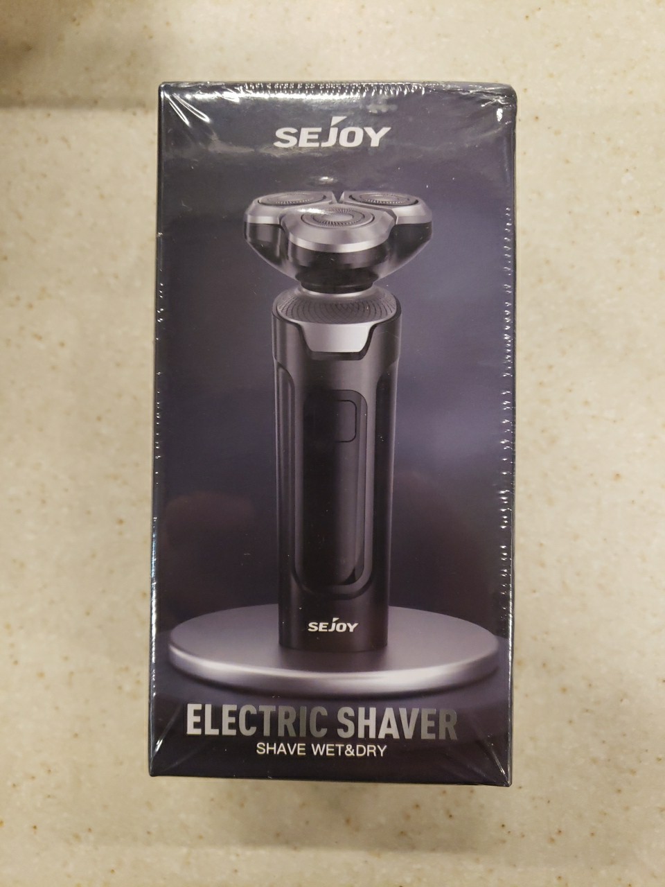 SEJOY 3 Head Rotary Facial Shaver Wet/Dry IPX7 Waterproof Type-C Fast Charging