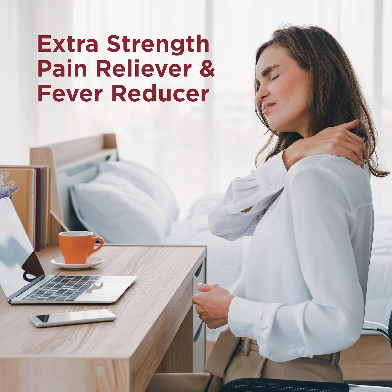 Amazon Basic Care Extra Strength Pain Relief 500 mg Caplets 200 Count