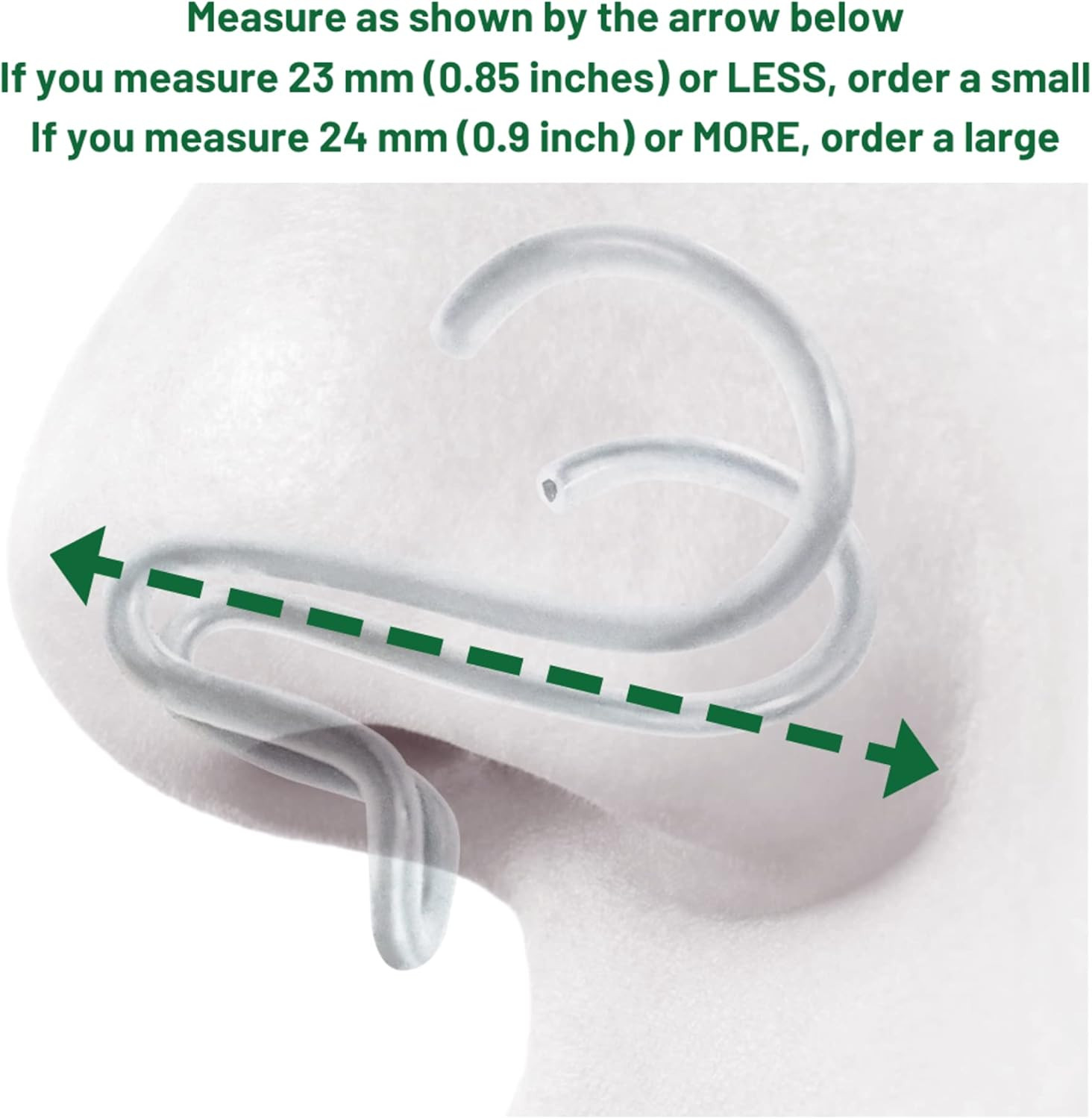Reusable Adjustable Nasal Dilator (Large) Opens Nose to Breathe Easily