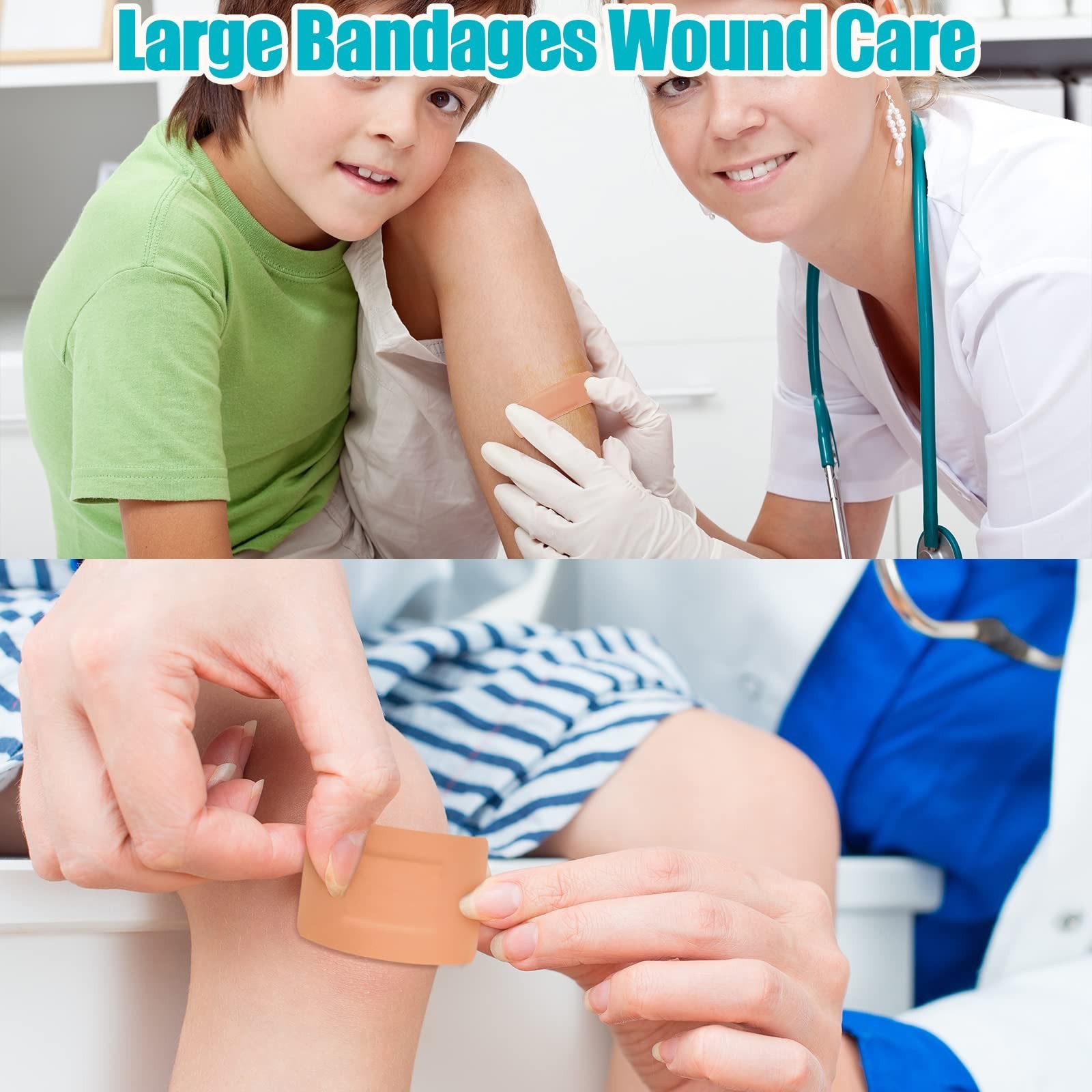 720 Pcs Assorted Flexible Adhesive Bandages – Waterproof Variety Pack for Wound
