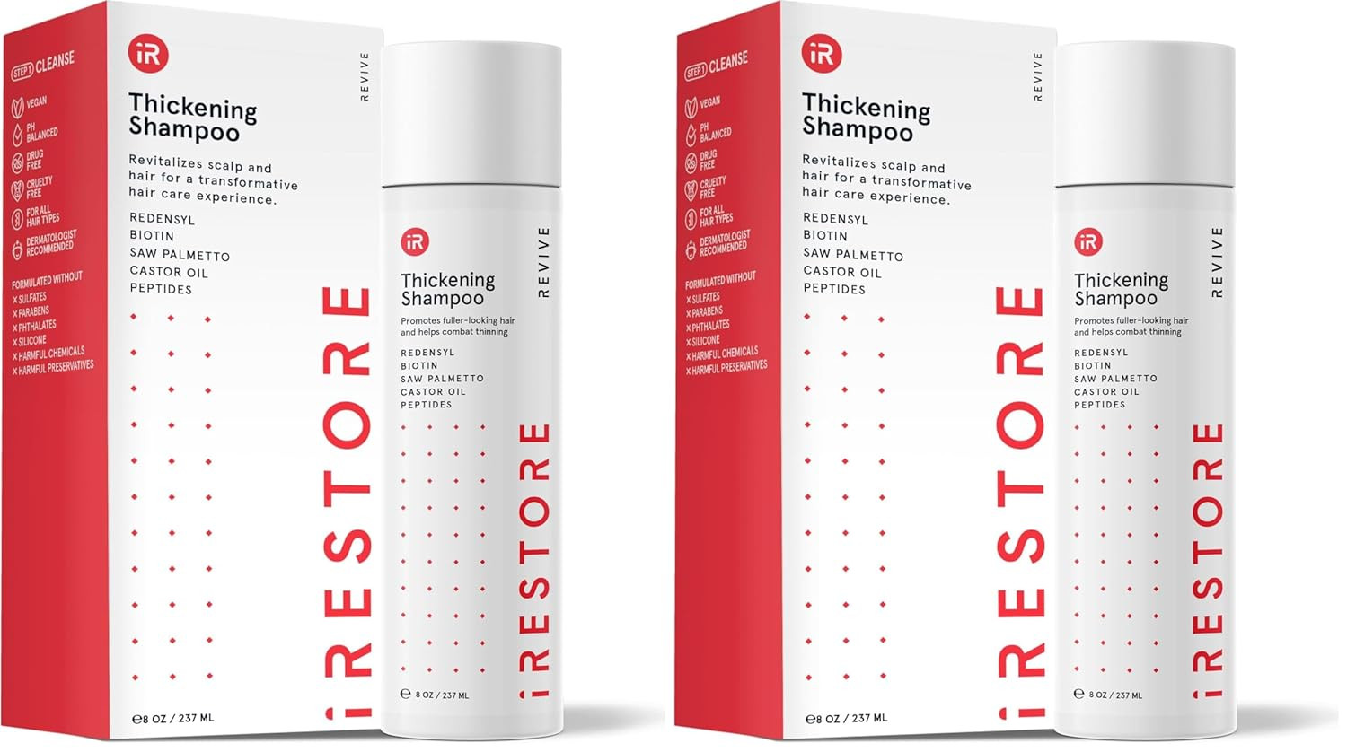 Irestore anti Hair Loss and Thinning Shampoo – Biotin Formula for Hair Growth