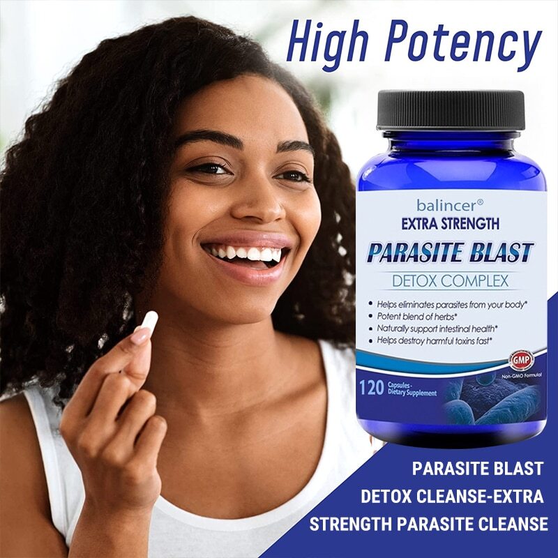 PARASITE BLAST Body Cleanse Complex Anti- PARASITE Support 120 Capsules