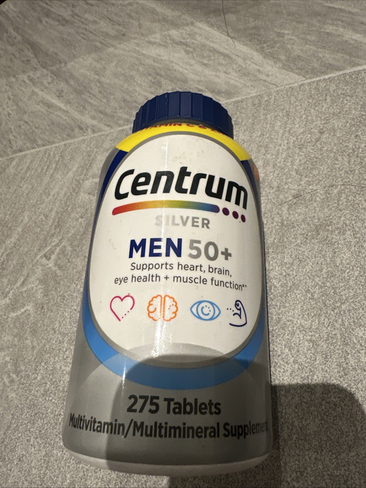 CENTRUM SILVER MENS 50+ 275 TABLETS + VITAMIN C & ZINC EXP2026