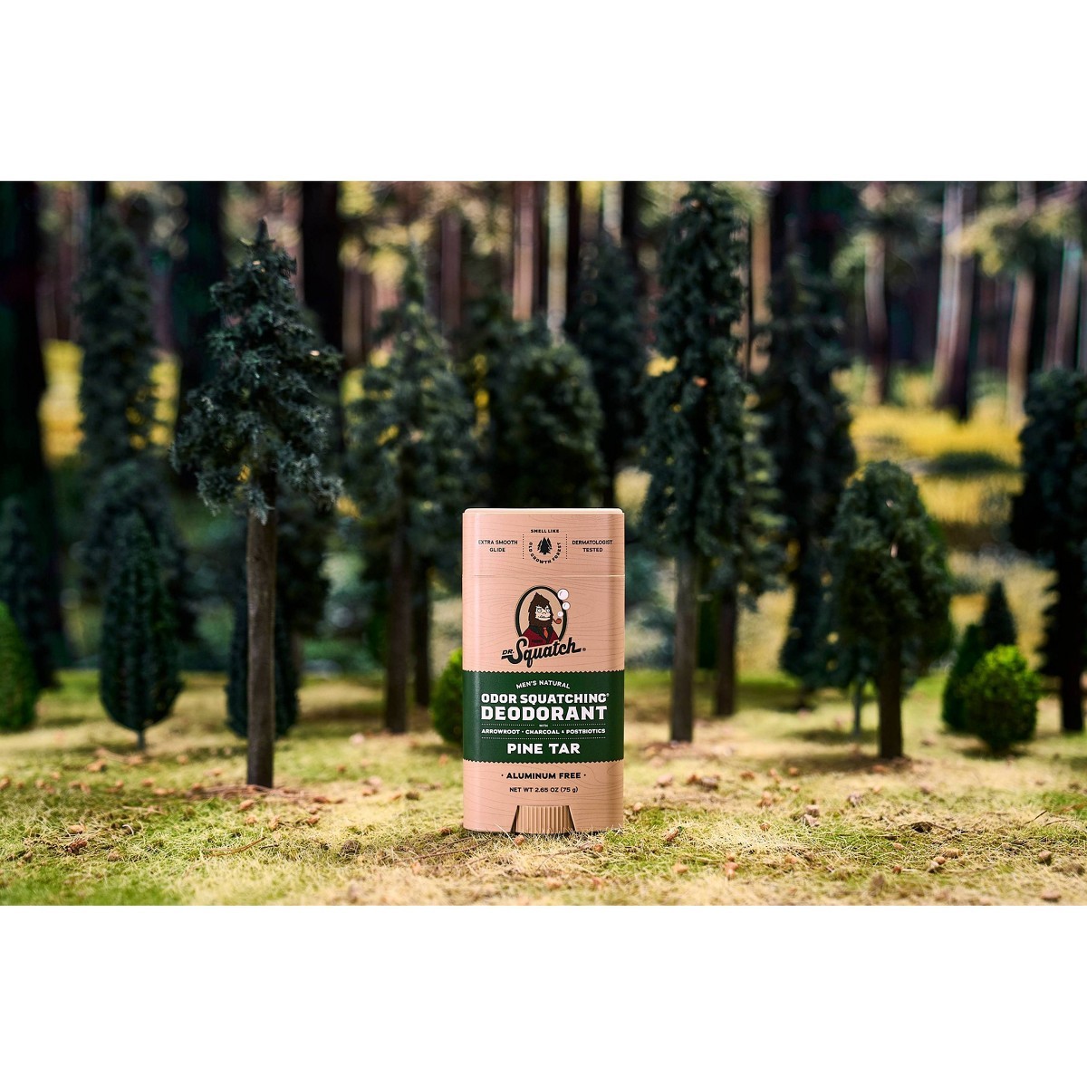 DR. SQUATCH Men’s Solid Deodorant Pine Tar – 2.65oz