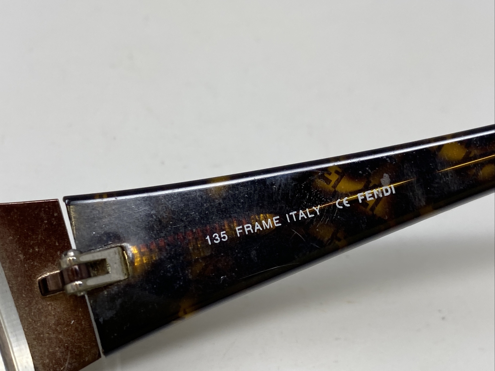 Fendi Eyeglasses Frame Italy F700 210 53-17-135 Brown Full Rim Metal UW95