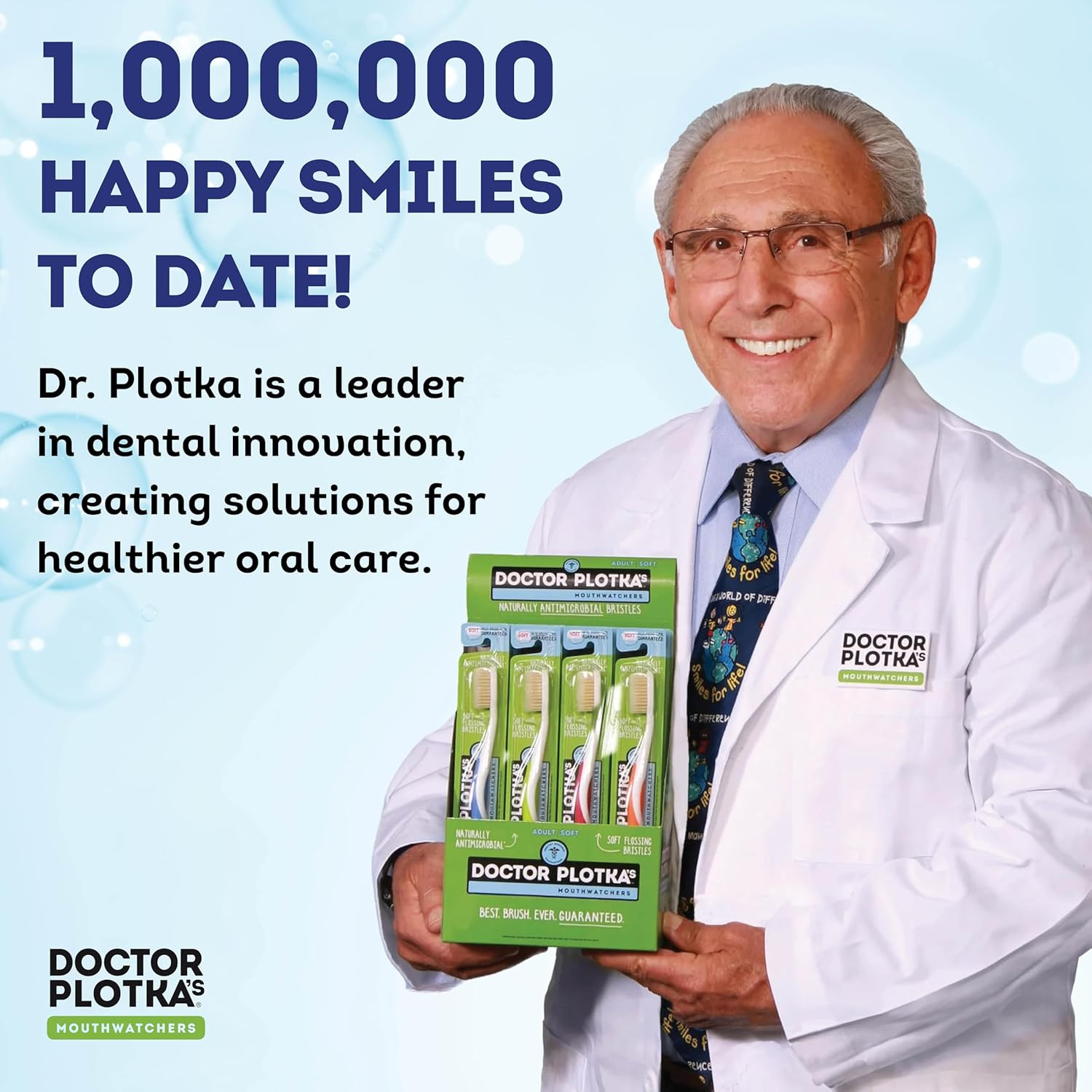 MOUTHWATCHERS Dr Plotkas Soft Bristle Flossing Toothbrush Manual Soft Toothbrush
