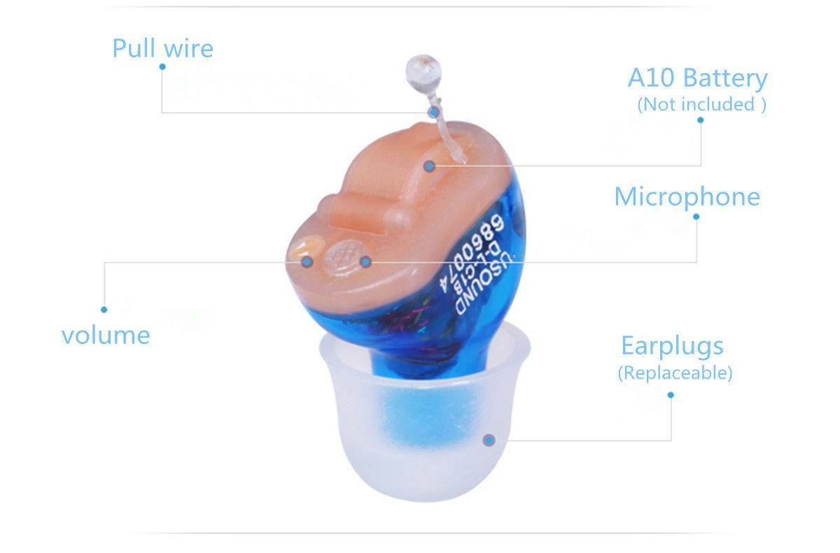 MiNi Invisible Hearing Aids CIC Small Sound Voice Enhance Hearing Amplifier US