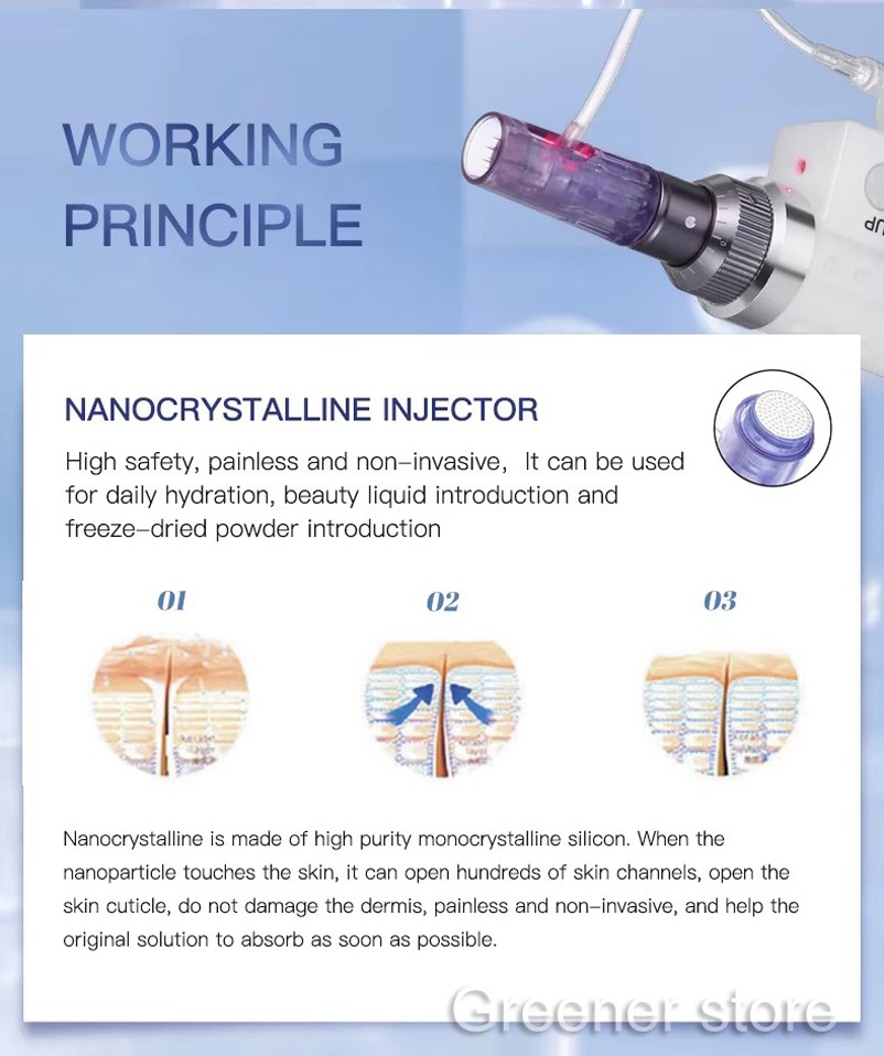 Nano Pins Face Beauty Skin Lifting Mesotherapy Gun Needle Cartridge Tip Anti-age