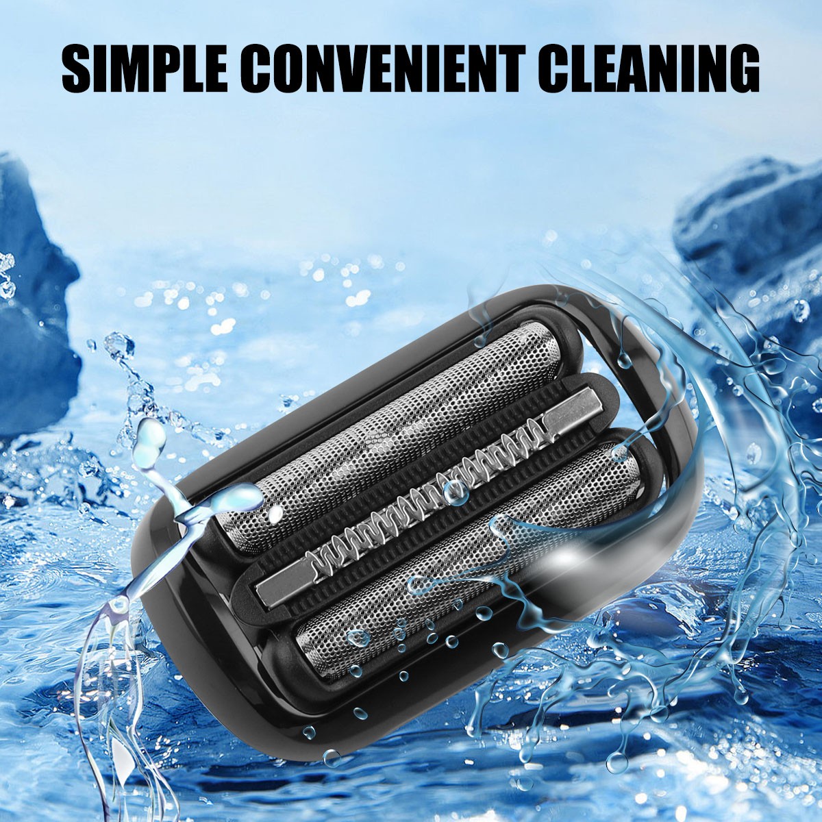 2Pcs Replacement Shaver Foil & Cutter for Series 5 6 Electric Shaver 53B Model