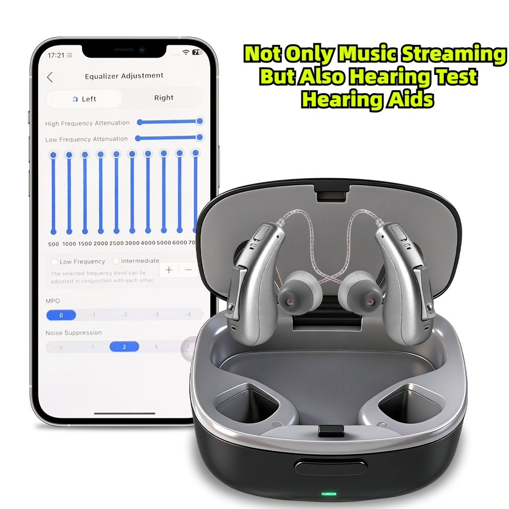 Bluetooth Rechargeable Hearing Aids For Seniors Mild To Moderate Hearing Loss