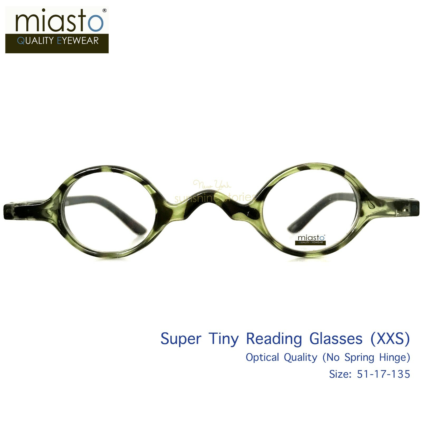 MIASTO “MINI ITALY” EXTRA SMALL ROUND RETRO BOHO VINTAGE READERS READING GLASSES