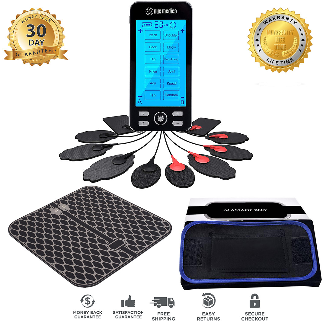 Tens Unit Muscle Stimulator Machine Pain Reliever Electrotherapy Massager Device