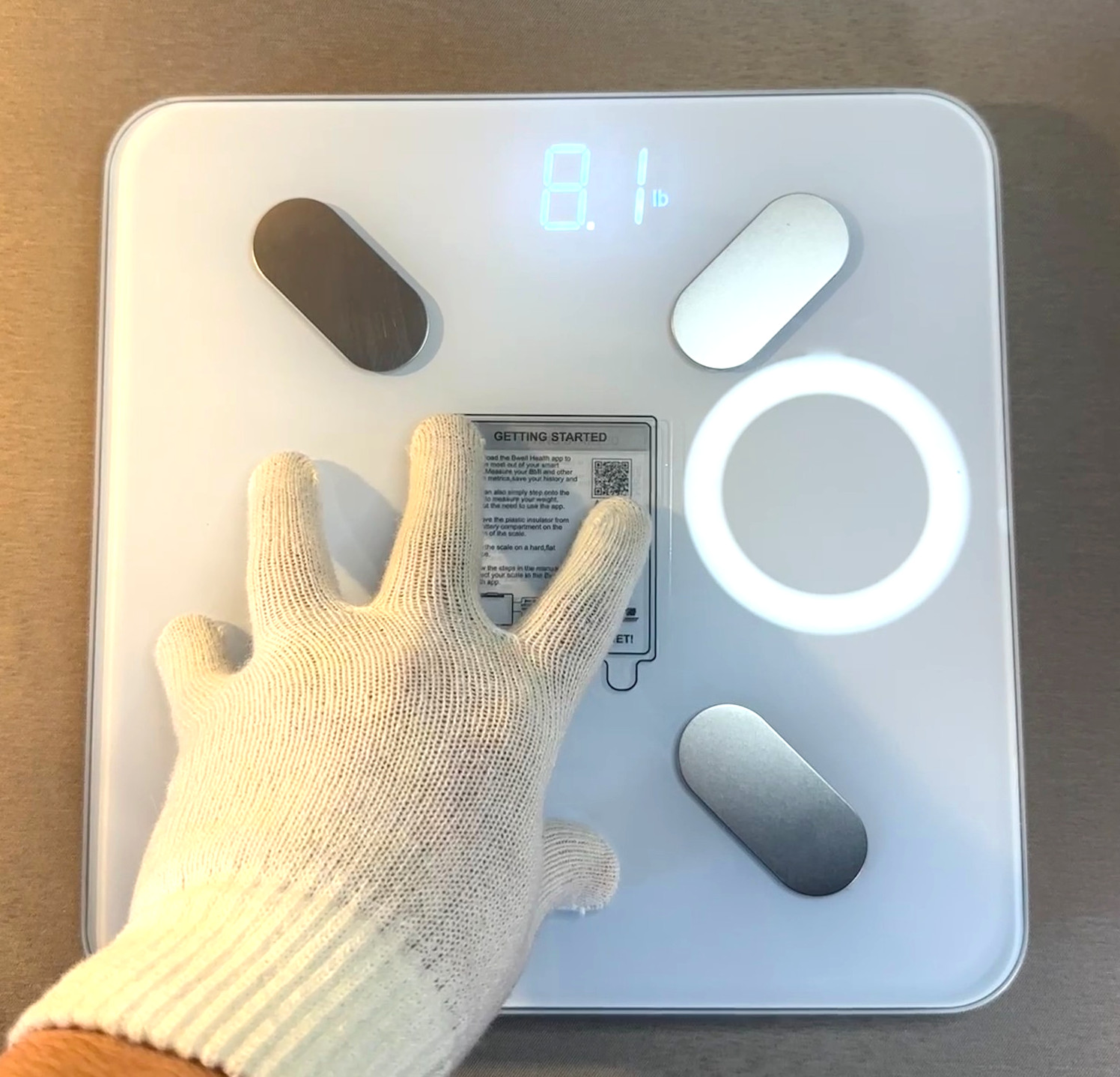 B-WELL Bluetooth Smart Scale LED Display EF-919B4 FCC 2021 Release