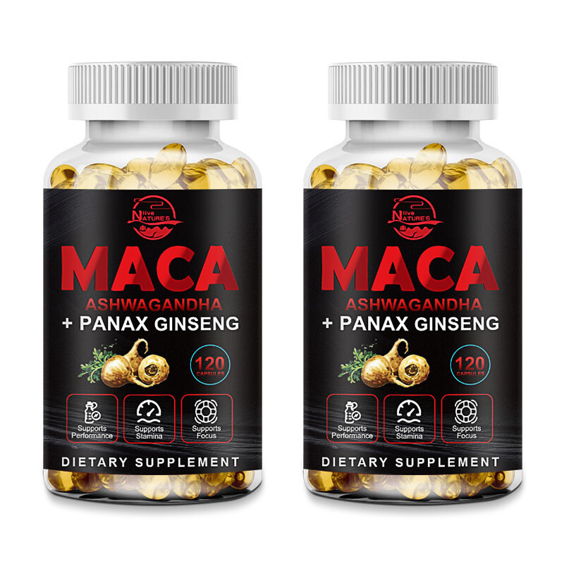 Maca Root Capsules 10000mg, Peruvian Maca Extract for Men & Women 120 Capsules