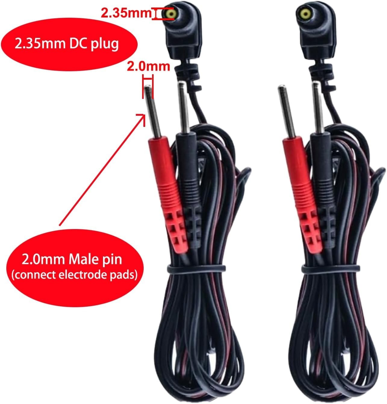 TENS Unit Replacement Lead Wires – Compatible with TENS 7000, TENS 3000 – Not…