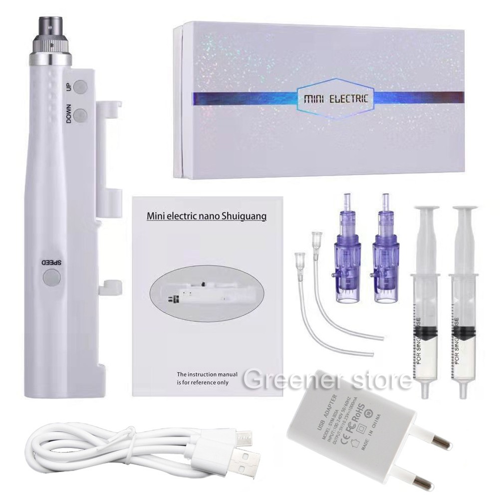 Therapy Micro Pen Sensitive Skin Care Wrinkle Remove with 10Pcs 5D Cartridge Tip