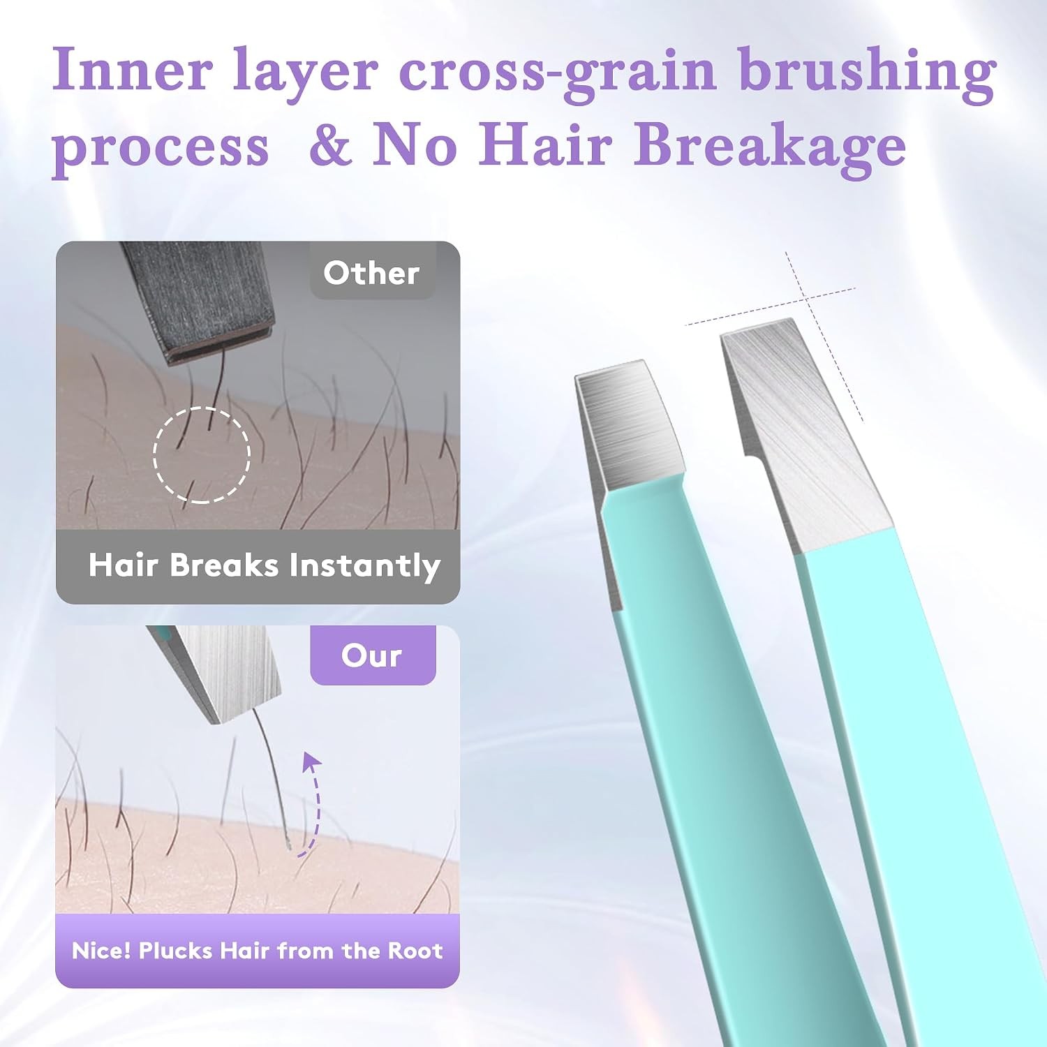 Bedace Tweezers For Women And Men Facial Hairthickened 430 Stainless Steel High